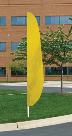 FM Yellow Nylon Feather Flag