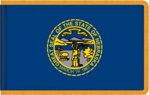 Indoor Nebraska State Flag, Nylon