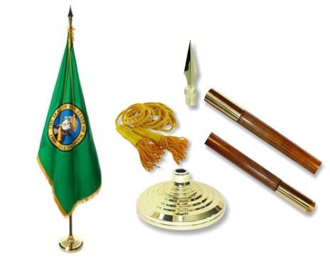 Washington Indoor State Flag Set