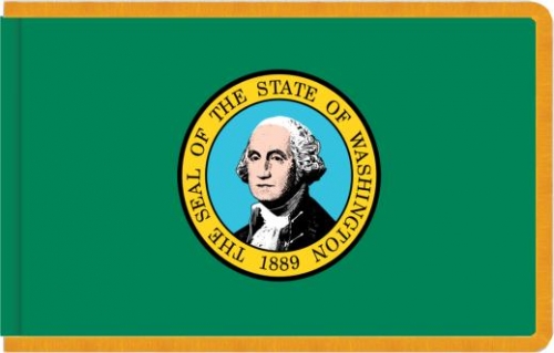 Indoor Washington State Flag, Nylon