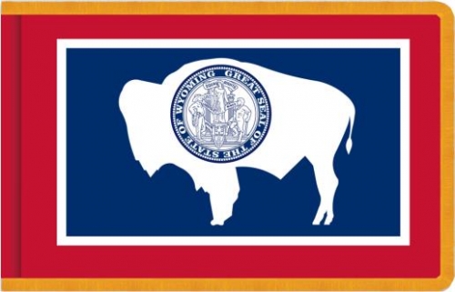 Wyoming flags - Flag-Works Over America - Call 800-580-0009